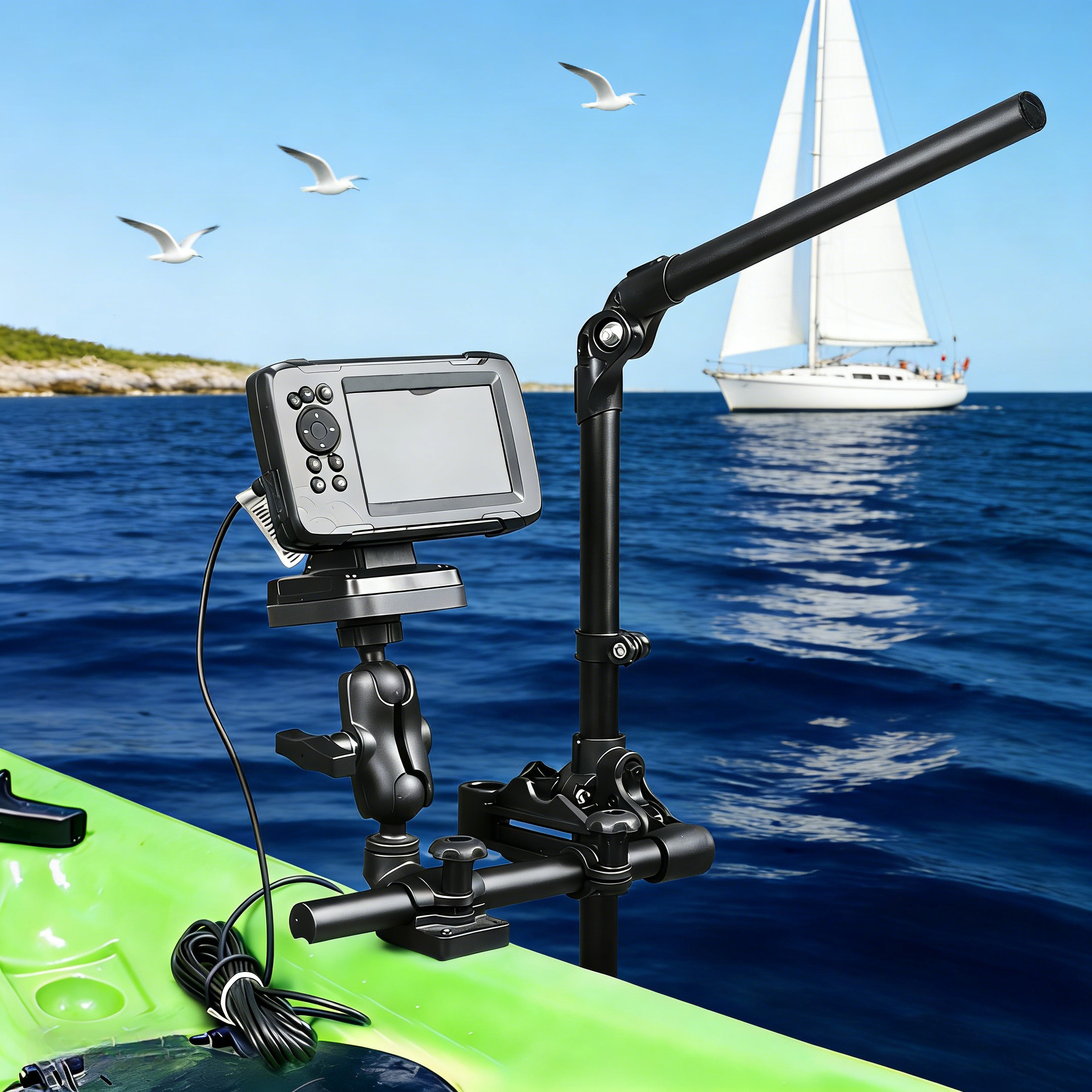 Fish Finder Mount - VIN Mounts Universal Sonar Fish finder