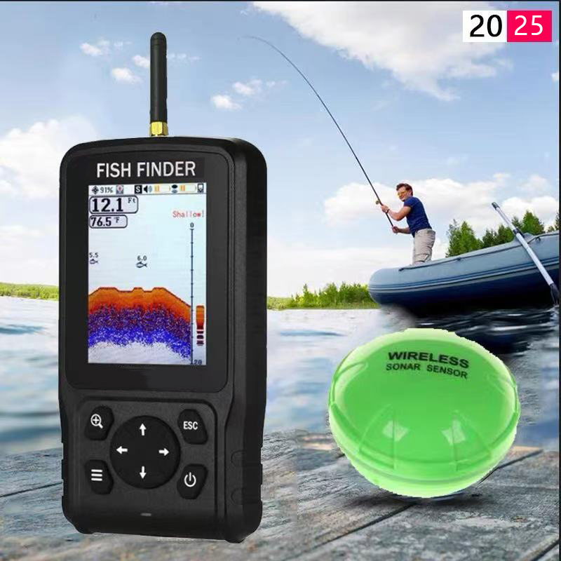 Fish Finder Portable - Portable Sonar Sensor Transducer for Underwater