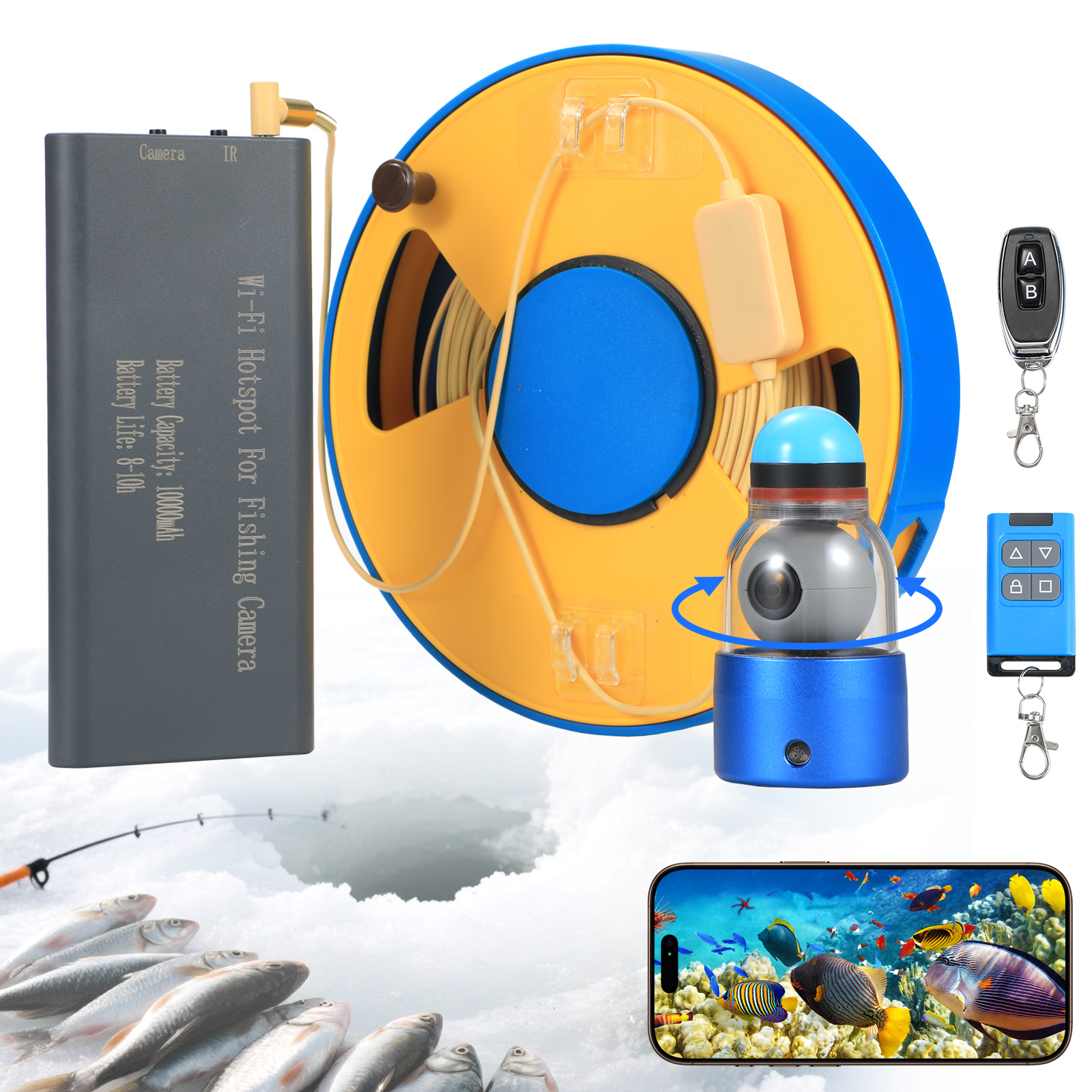 WIFI 360° Underwater Fishing C – Fish Finder Portable recenzja i cena
