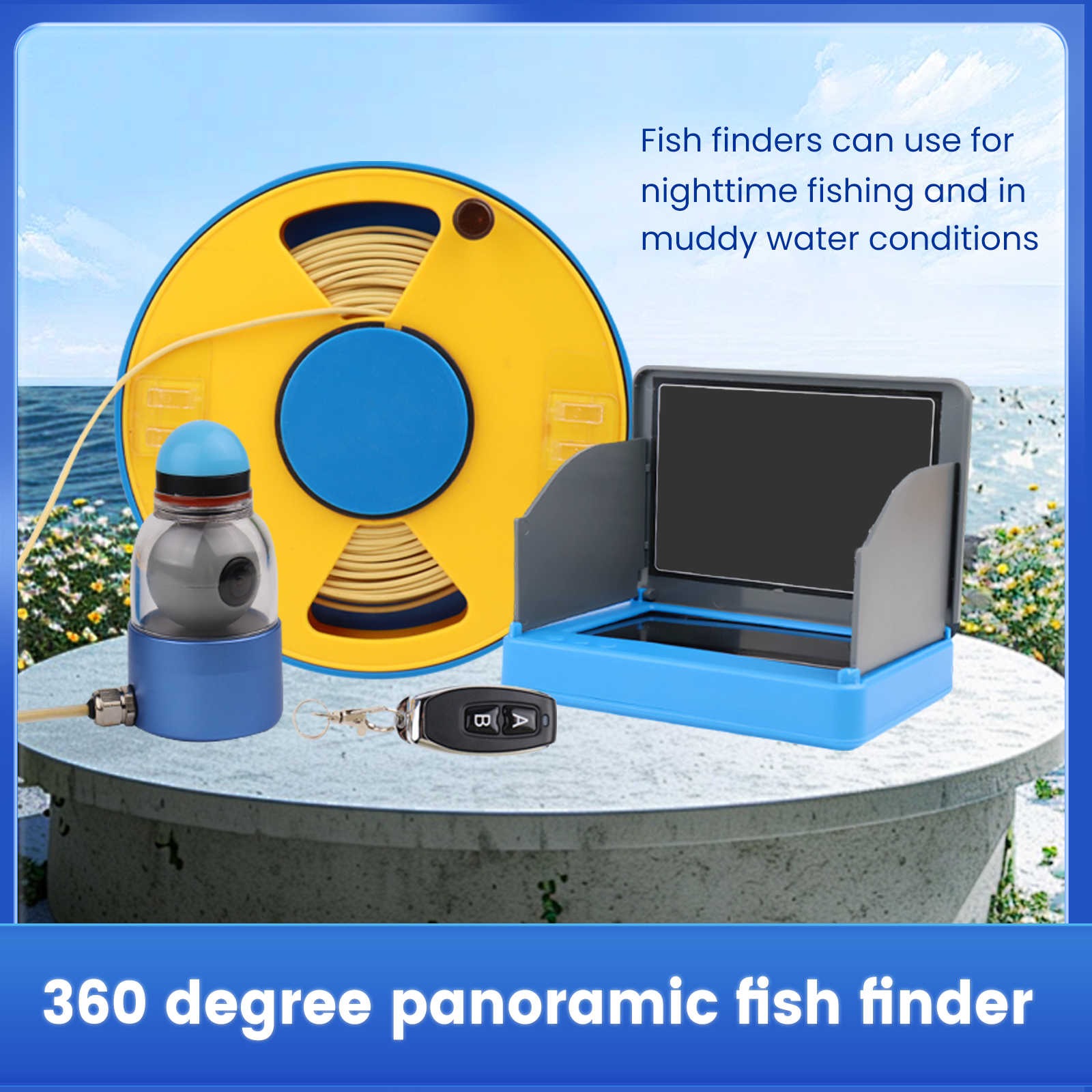 WIFI 360° Underwater Fishing C – Fish Finder Portable recenzja i cena