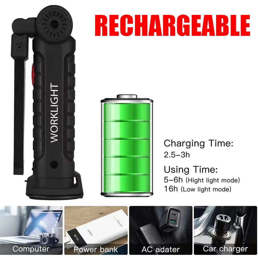 Rechargeable Magnetic Work Lig – Fishing Light recenzja i cena