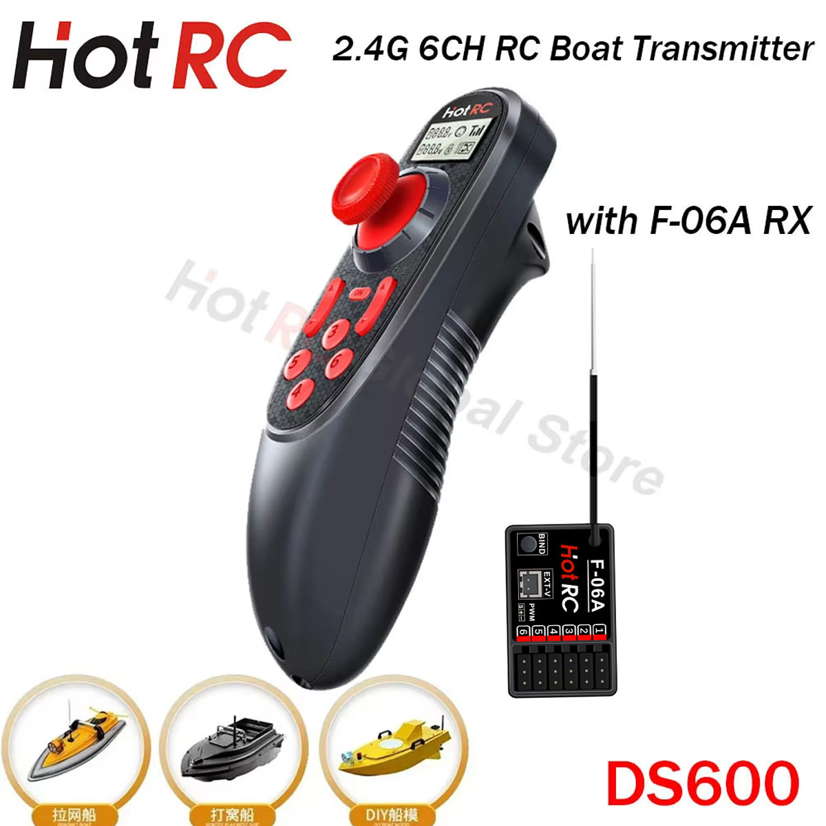 HOTRC DS600 6CH 6 Channel 2.4G – Fish Finder Battery recenzja i cena