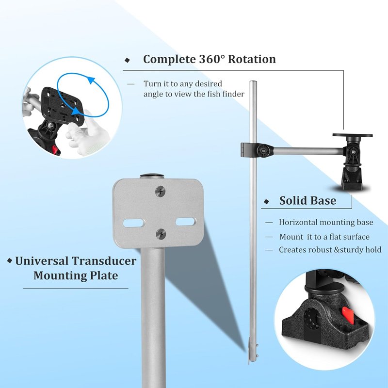 360° Rotation ,Marine Fish Fin – Fish Finder Mount recenzja i cena