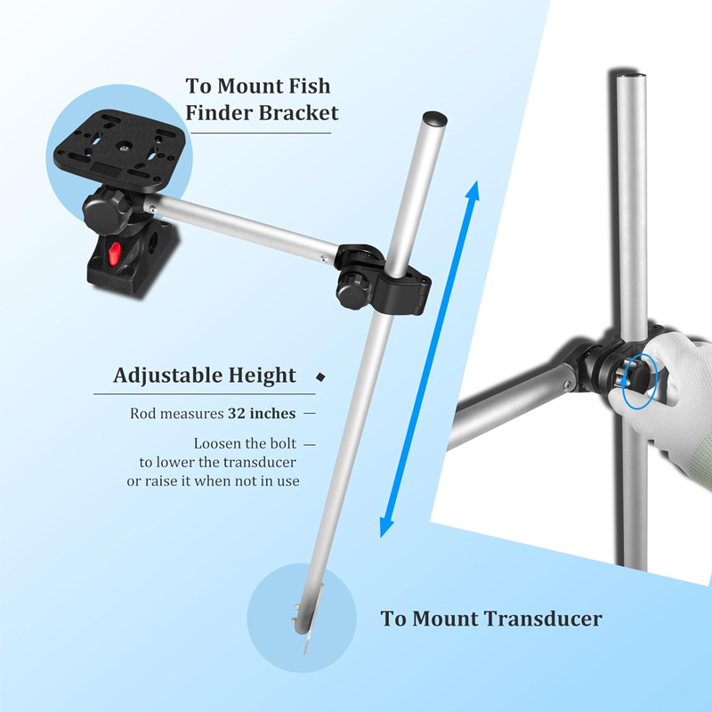 360° Rotation ,Marine Fish Fin – Fish Finder Mount recenzja i cena