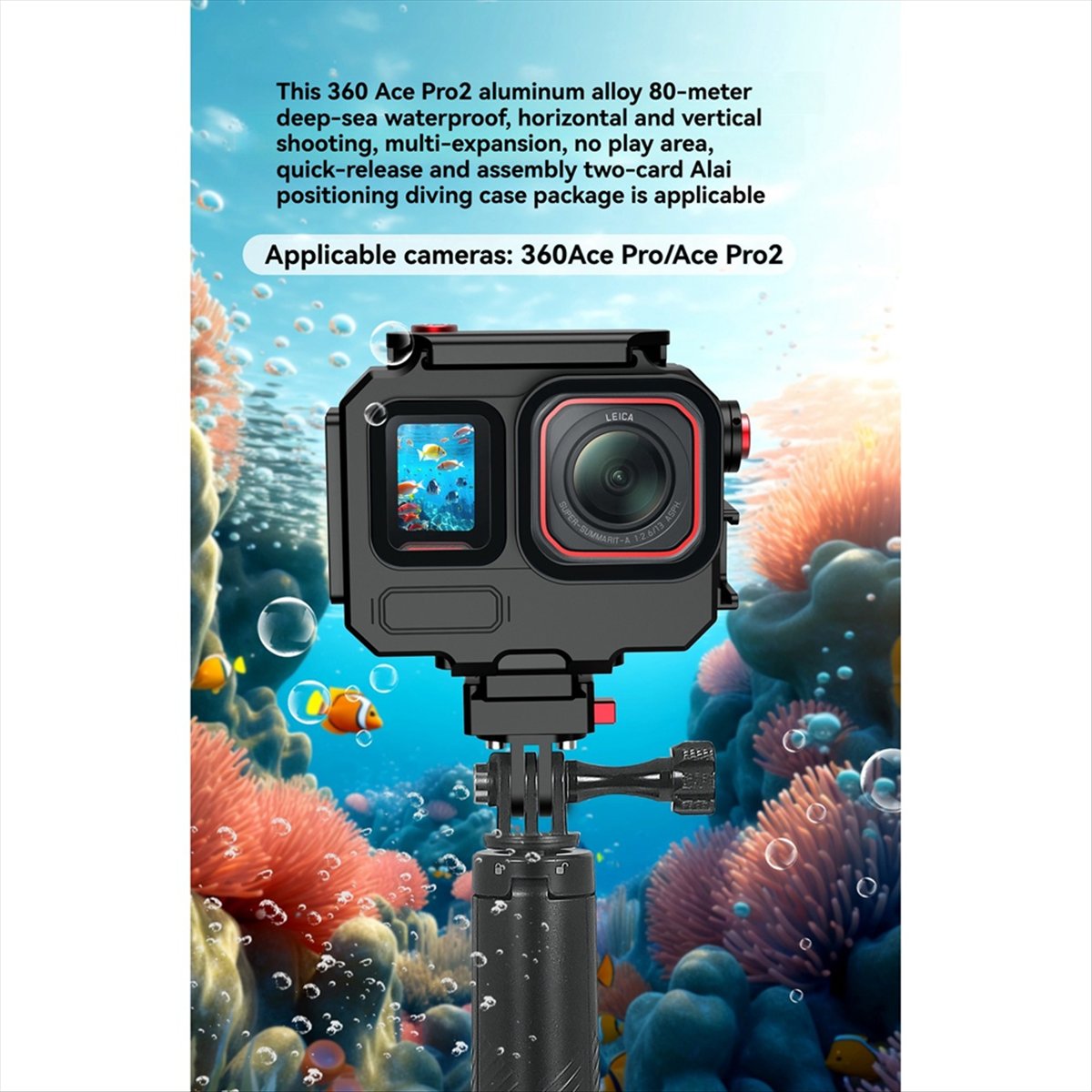 M05K 263FT/80M Waterproof Case – Underwater Camera recenzja i cena