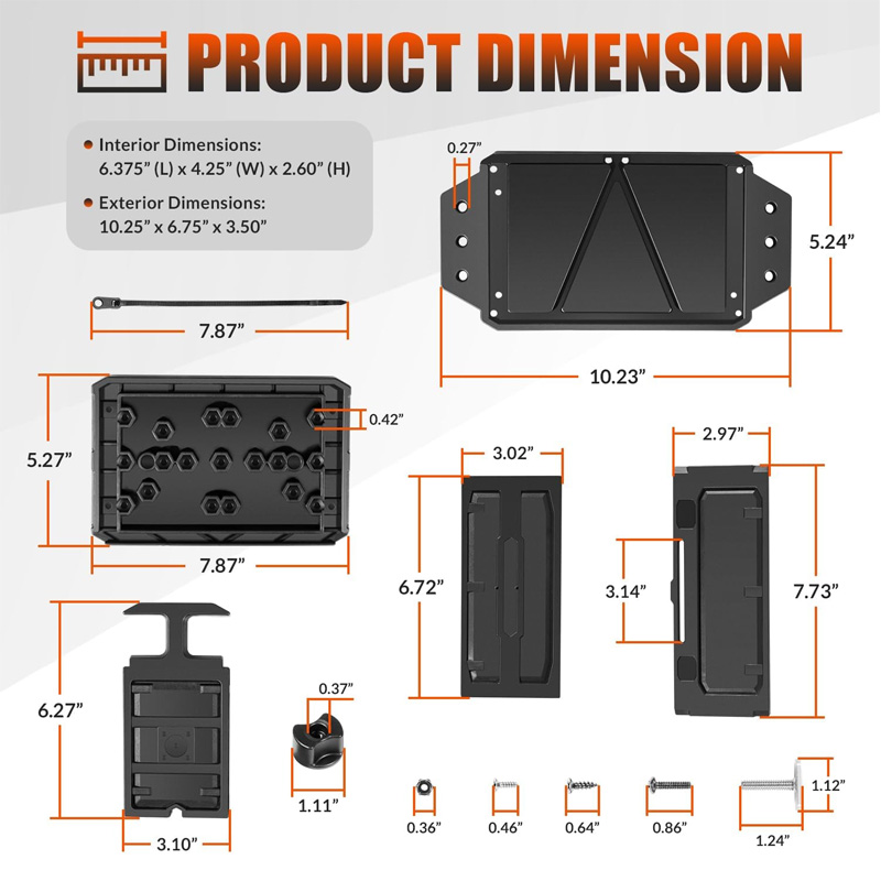 Track Mounted Battery Box for  – Fish Finder Mount recenzja i cena