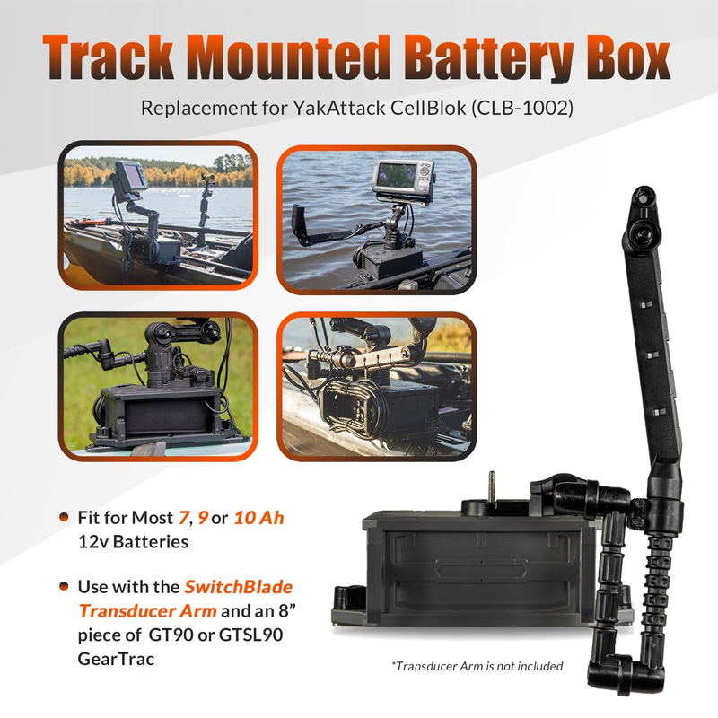 Track Mounted Battery Box for  – Fish Finder Mount recenzja i cena