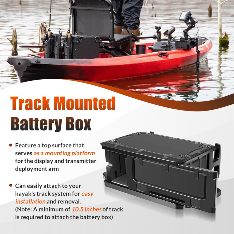 Track Mounted Battery Box for  – Fish Finder Mount recenzja i cena