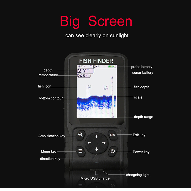 Portable Sonar Sensor Transduc – Fish Finder Portable recenzja i cena