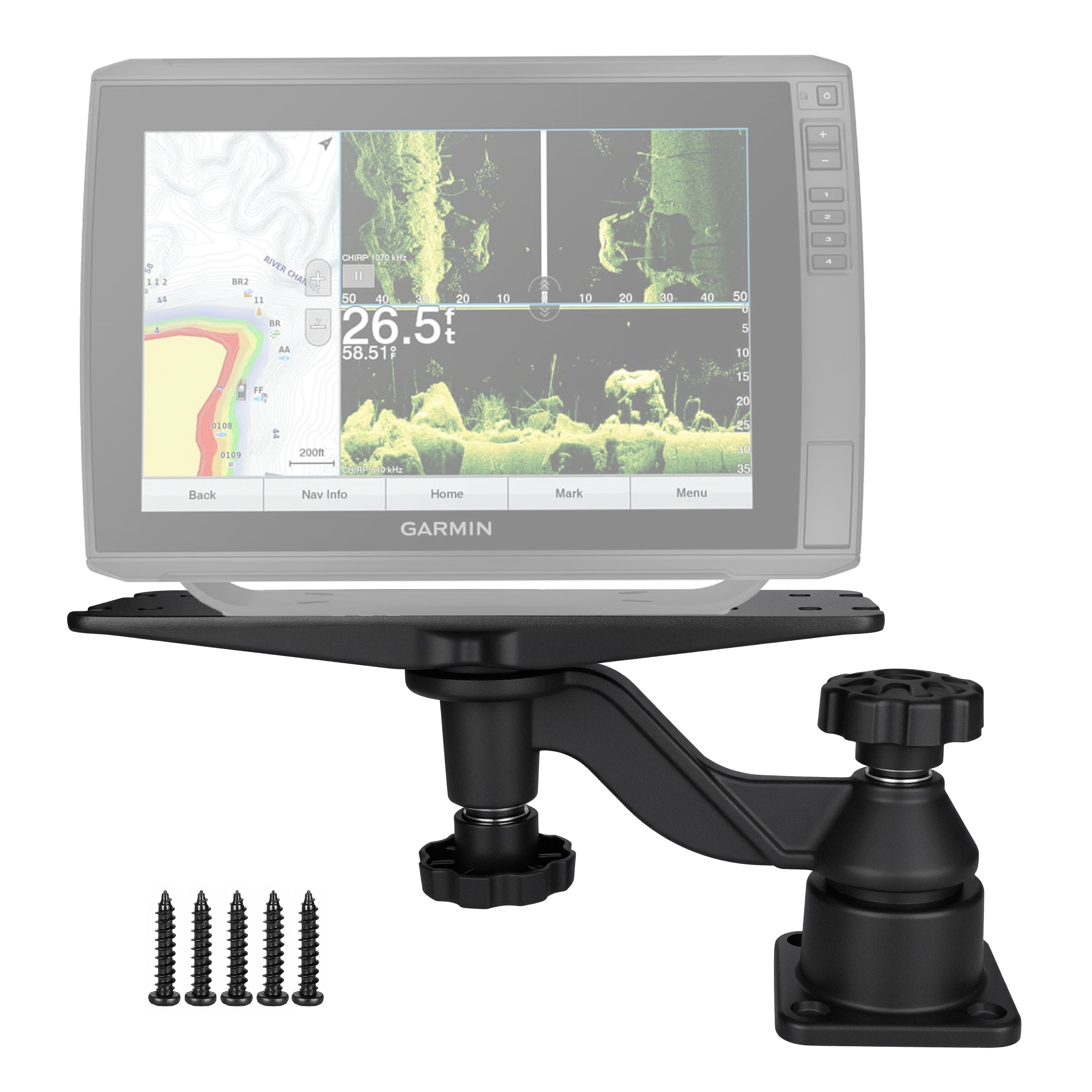 Heavy-duty vertical base mount – Fish Finder Mount recenzja i cena
