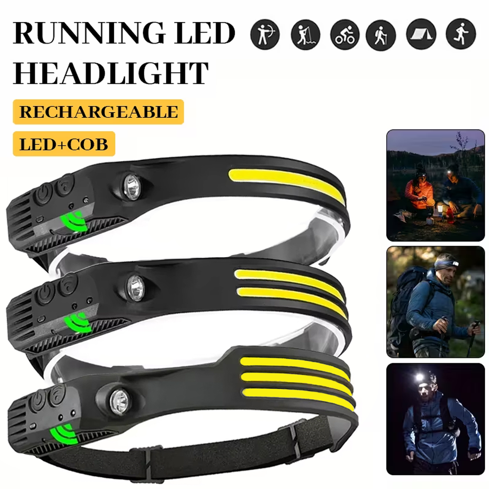 COB LED Induction Headlamp USB – Fish Finder Battery recenzja i cena