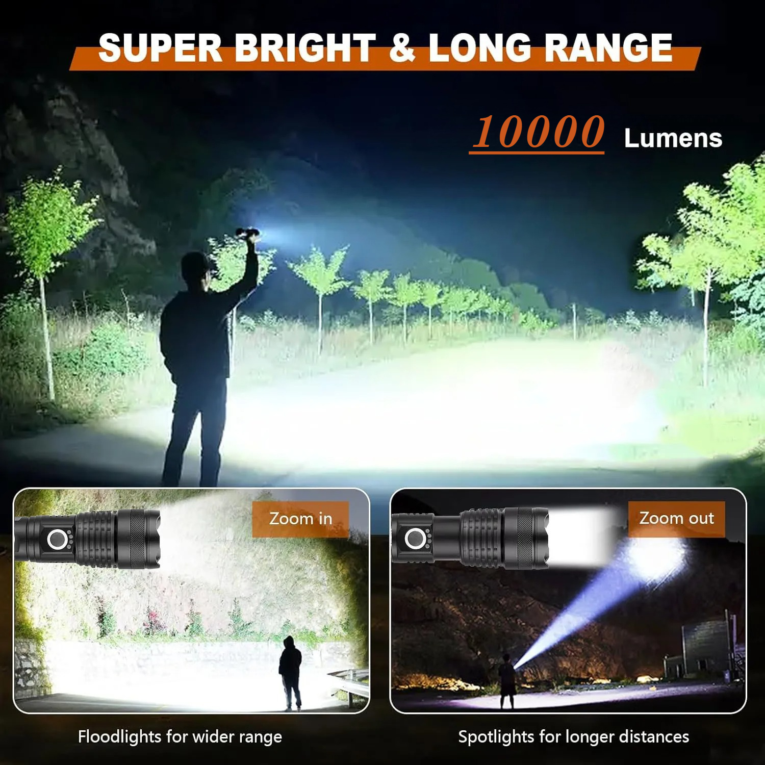 High Power LED Flashlight Rech – Fishing Light recenzja i cena