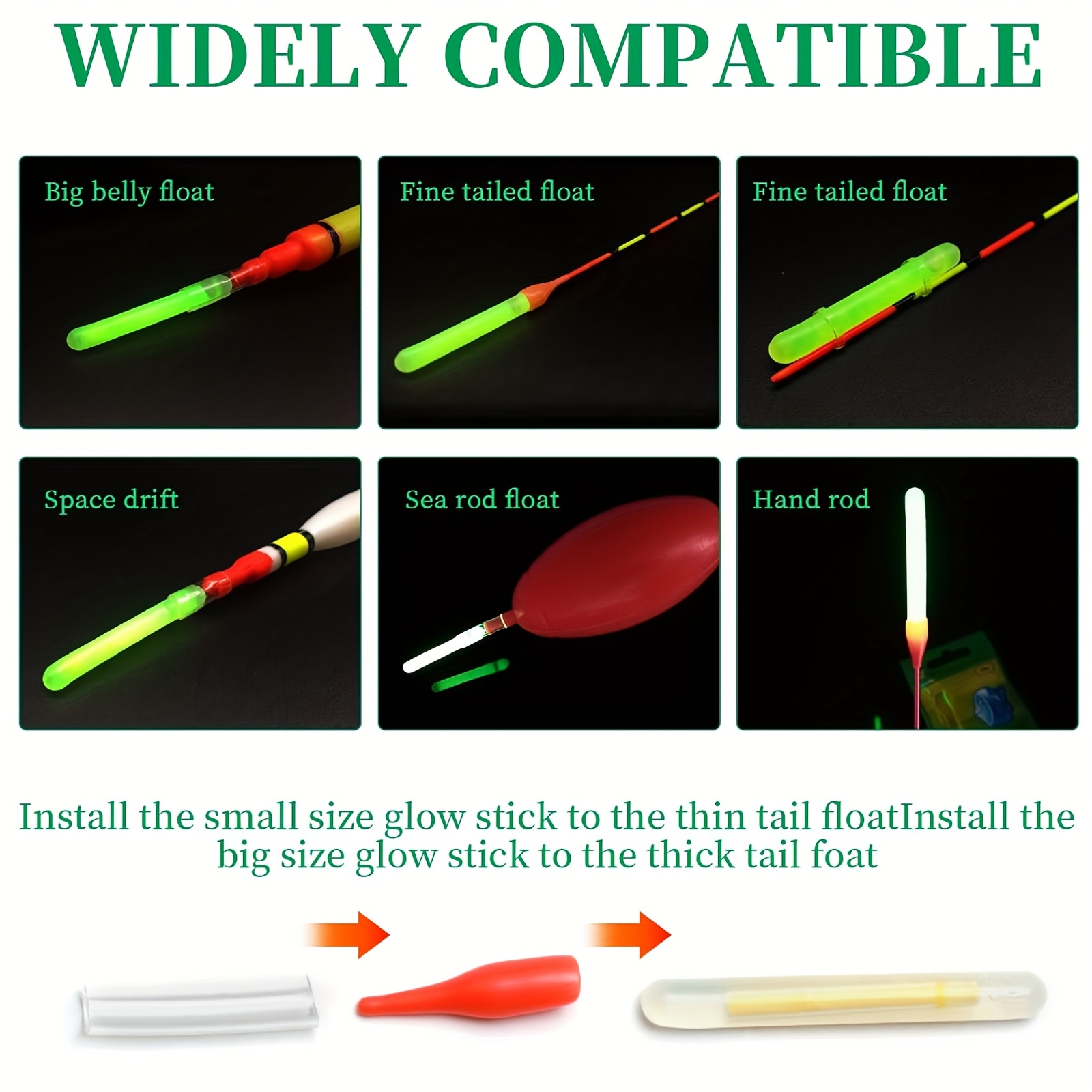 100PCS Fishing Glow Sticks Set – Fish Alarm recenzja i cena